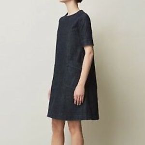 TOAST Navy Dora Short Sleeve Dress 10